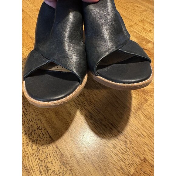 SOFFT Mendi Crossover Slingback Sandal Black Leather  Size 8.5M - Picture 5 of 9